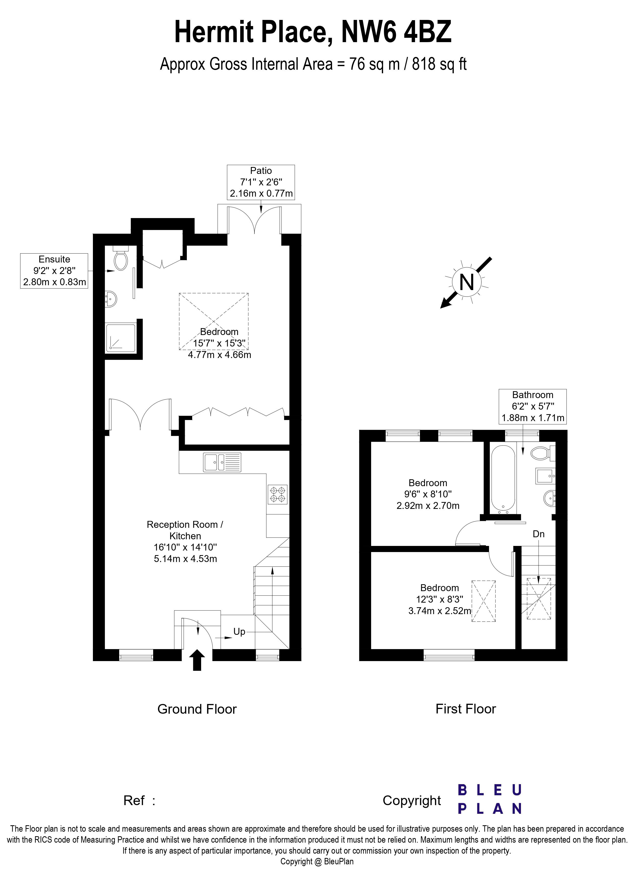 Hermit place floorplan